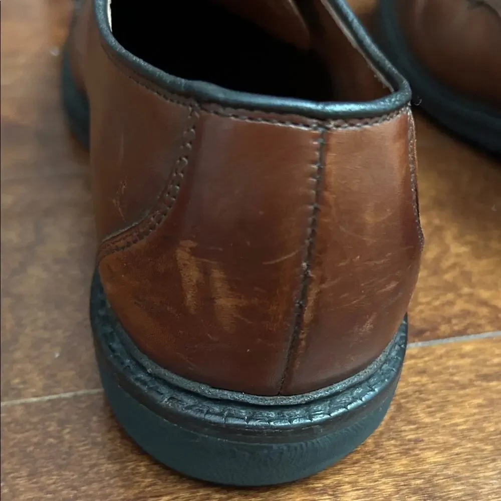 Allen Edmonds Brown Leather Derby Oxfords, Size 10